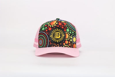 BRACKS UP Pink Truckers cap