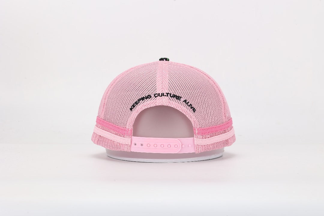 BRACKS UP Pink Truckers cap