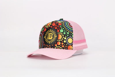 BRACKS UP Pink Truckers cap