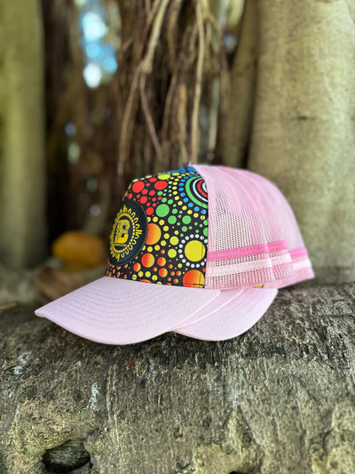 BRACKS UP Pink Truckers cap