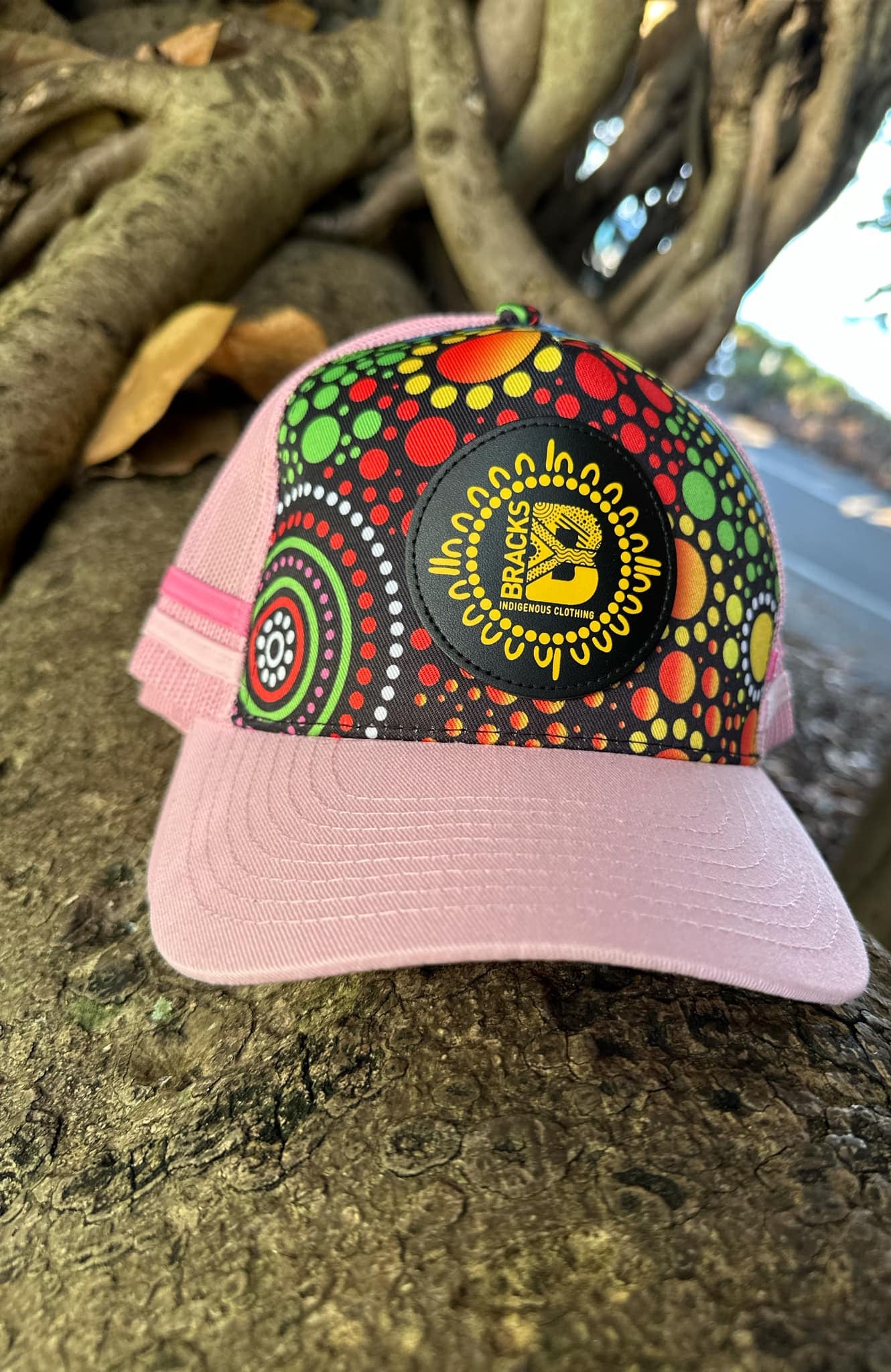 BRACKS UP Pink Truckers cap