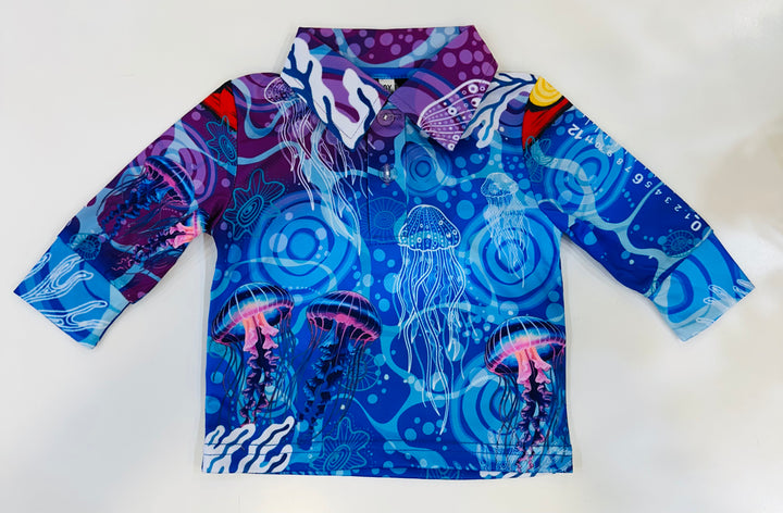 Neon Tides Kids Fishing Shirt