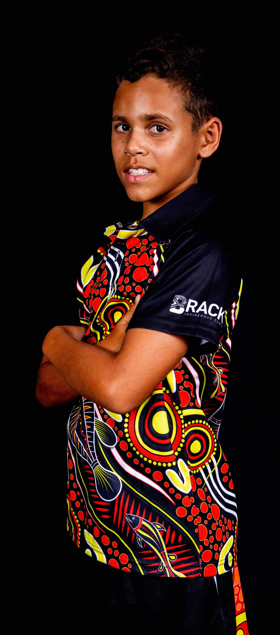 Kids Black Dirt Polo
