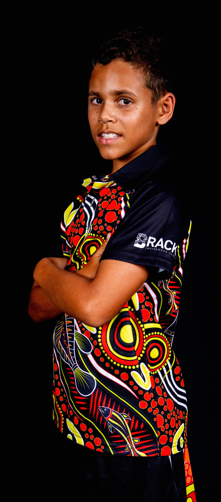 Kids Black Dirt Polo