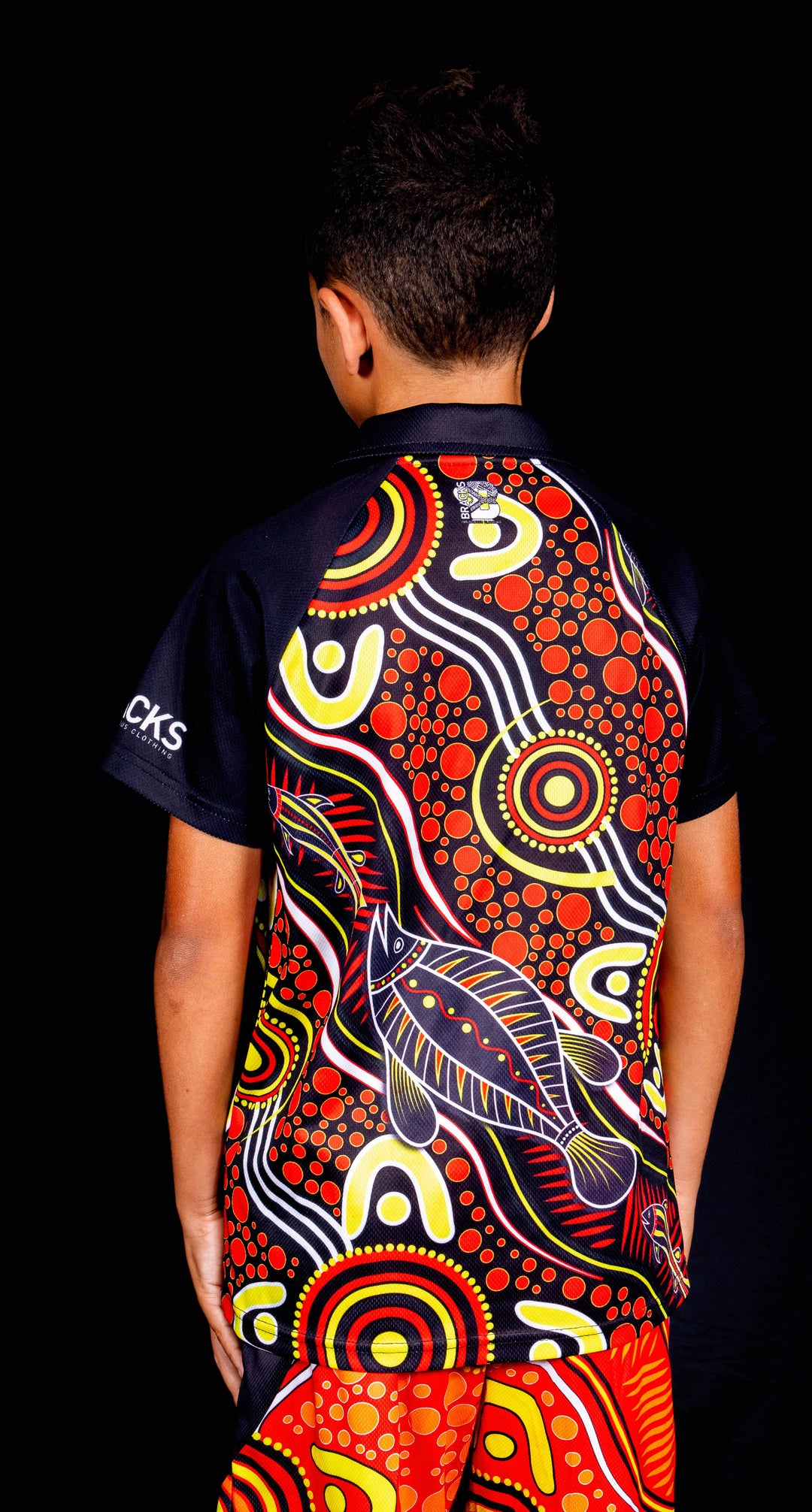 Kids Black Dirt Polo