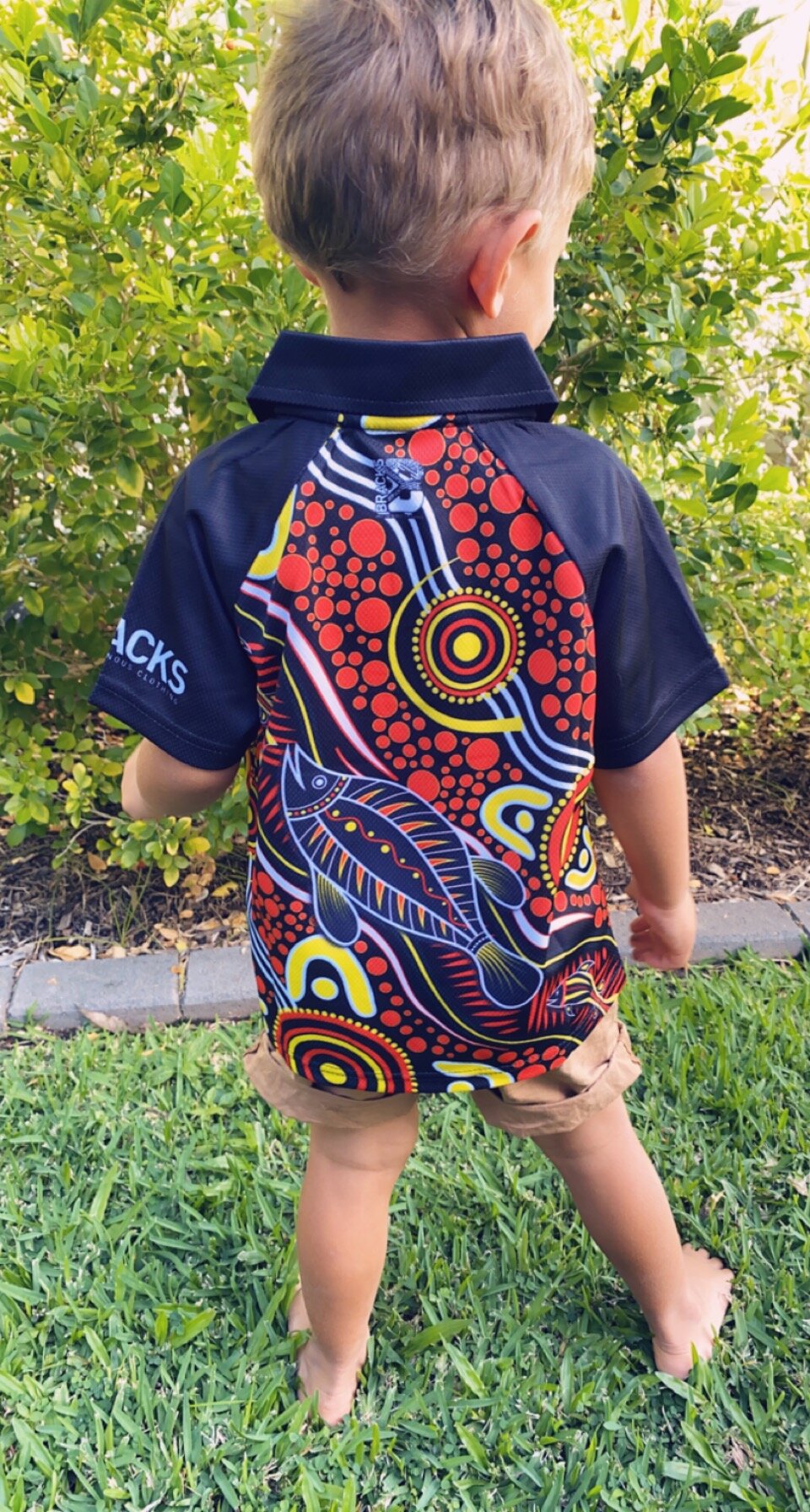 Kids Black Dirt Polo